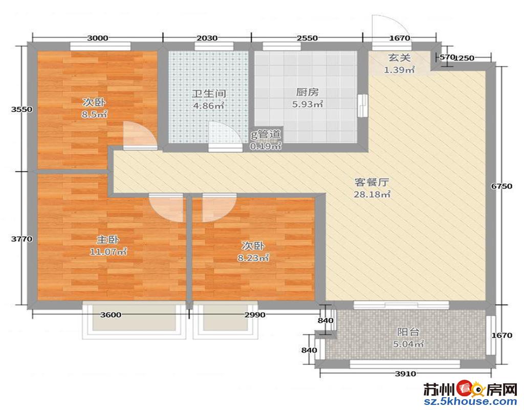 官庄前花园 全新毛坯 南北通透 满两年 立达双学位 有钥匙