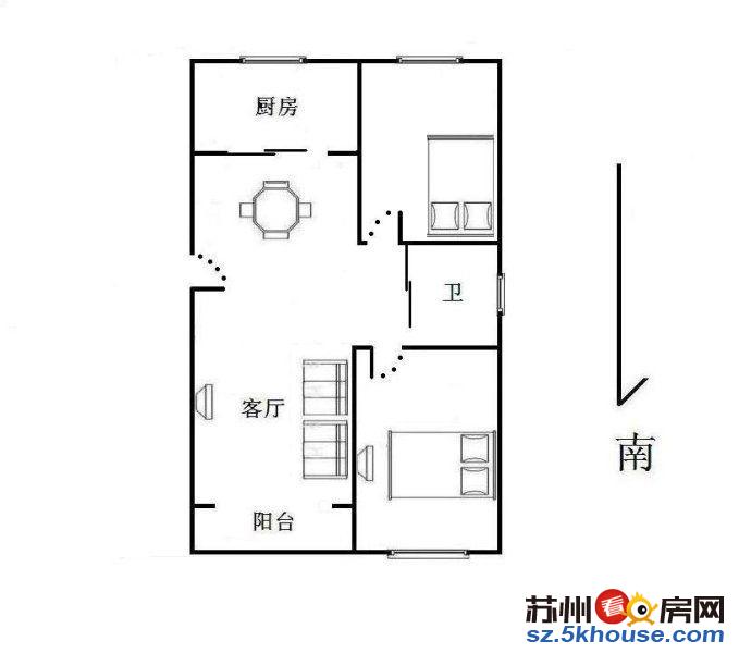 湘苑一区 2室1厅1卫 简装有独立自行出售