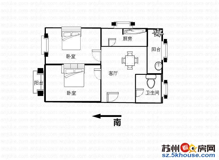 寺前新村中装小三房可拎包可贷款楼层佳