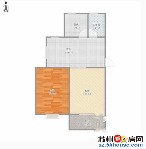 高铁新城旁 登云家园 71平全新精装 通透朝南 降价96万