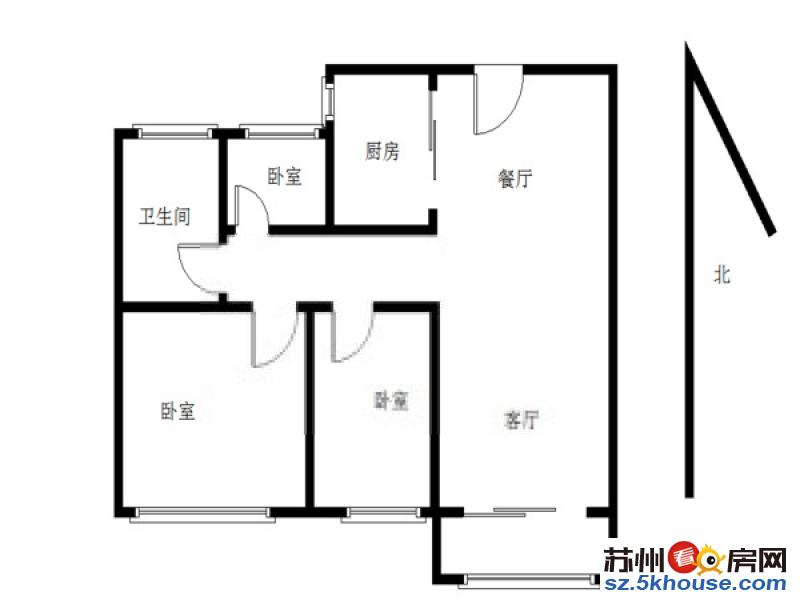 平江观前石桥里小区 3室2厅1卫 95平米 215万 可看