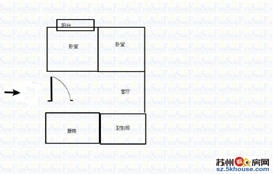 新上梅花新村精装两房朝南全明户型有独库首付30万