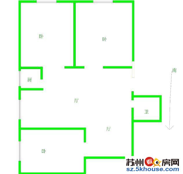 橘郡旁水岸家园 精装三房 户型正气 目前空关 看房随时