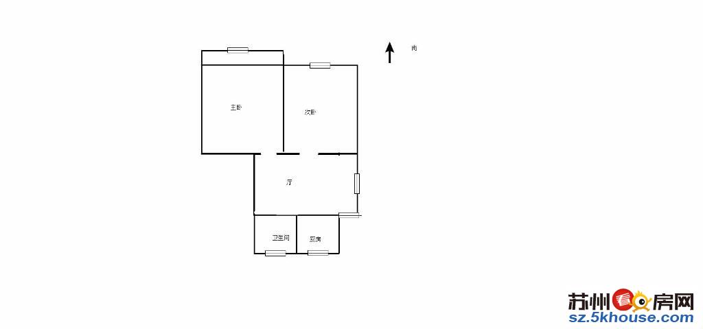 新上 觅渡里电梯房 两房朝南 近护城河 靠地铁 户型全明采光