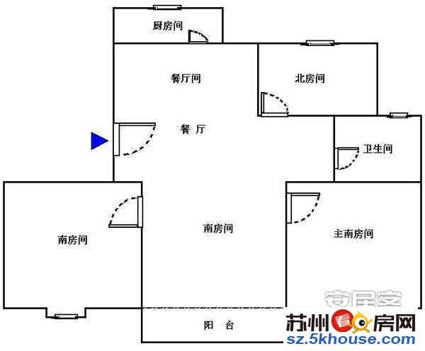 火车站对面 锦月新居对面苏锦一村 豪装三室赠独库 户型正气