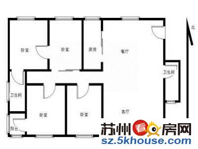 盛北花园四室两厅两卫 135万