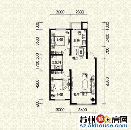 急售 望亭大街首付17万多入住65平两房 过渡好选择