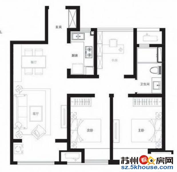 房源真实 品质小区 地铁2号线跟4号线中间 中间楼层