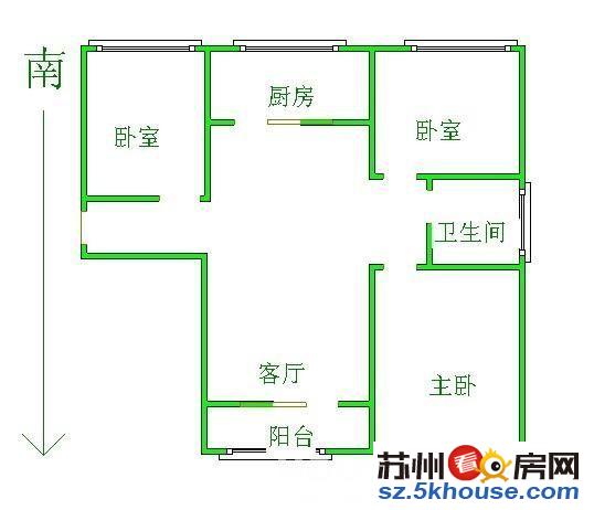 优美小区金星三室 免两税 赠家电送148万