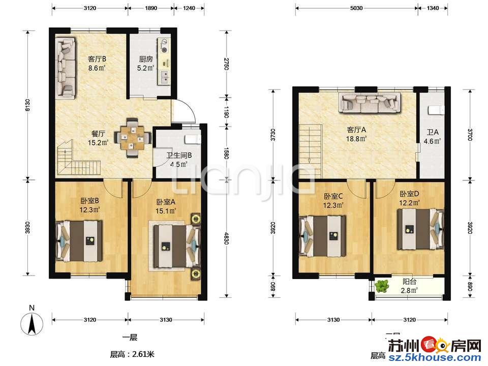 真实立达梅亭苑顶复精装大4房拎包入住送28平独库