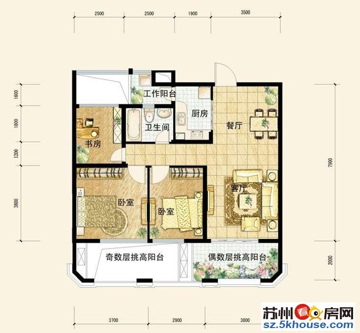 潘阳新村 联排别墅 189万 全新毛坯 两上两下 前后院子