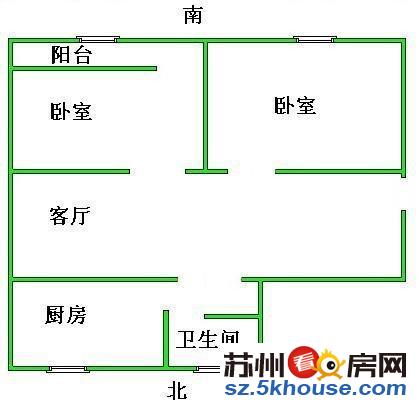 急卖盘溪新村 两房朝南 55平简装 大润发旁 看房方便 急卖