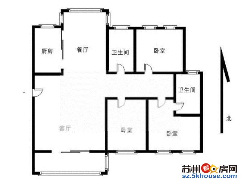 新康花园 低楼层 正气三房 采光无遮挡