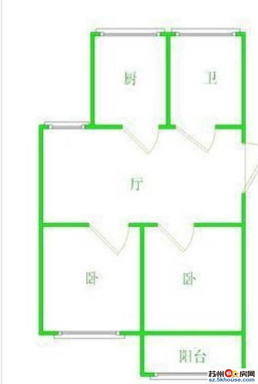 新出好房娄门菜场边娄门新村精装两房朝南首付30万