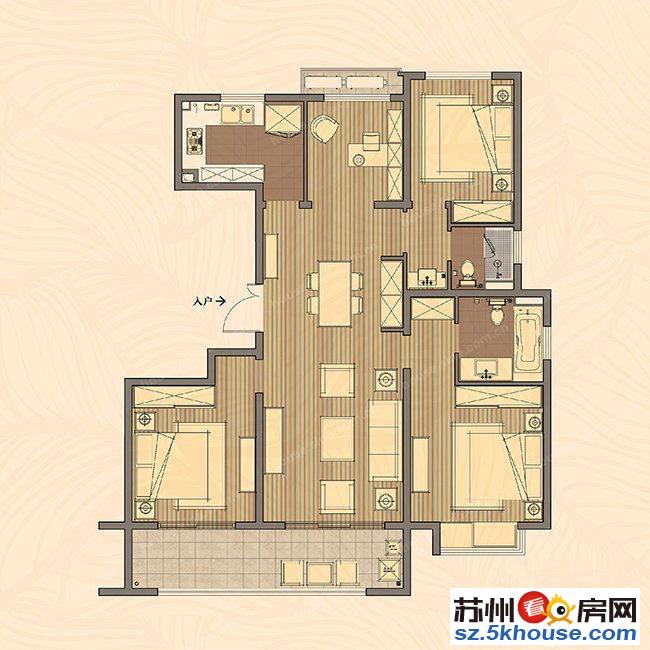 招商公园1872花园洋房虎丘湿地公园一路之隔学校2公里