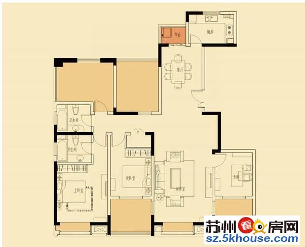 玉莲新村大三房精装修116平160.5万保养得特别好免两税