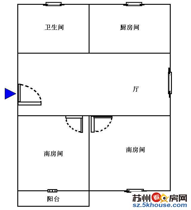 万达商圈 梅花三村房龄新精装两房朝南小区环境好带