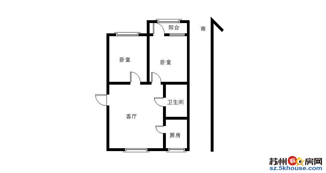 庄先湾路小区 两房朝南卫浴全明 振华 满五年 合库