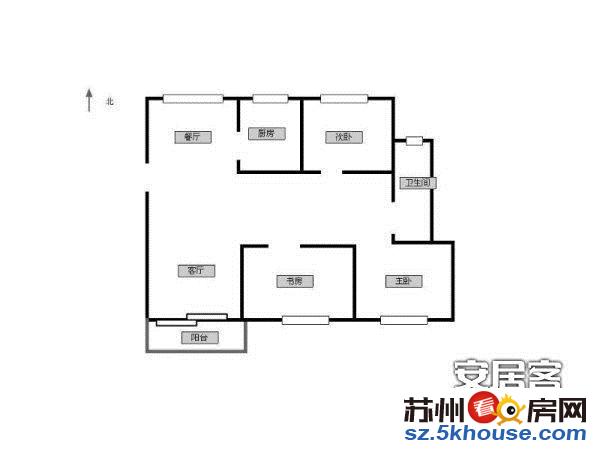 春申景城电梯小三房102平满五唯一168万带自行车车