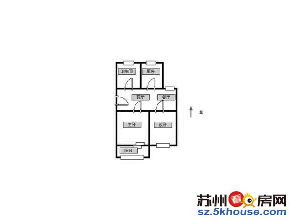 湖沁花园送自库中间楼层两房朝南陆幕实小实拍有钥匙