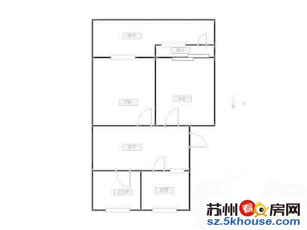 观前相门 护城河边 苏大北校区老年之家一楼带院子楼间距宽