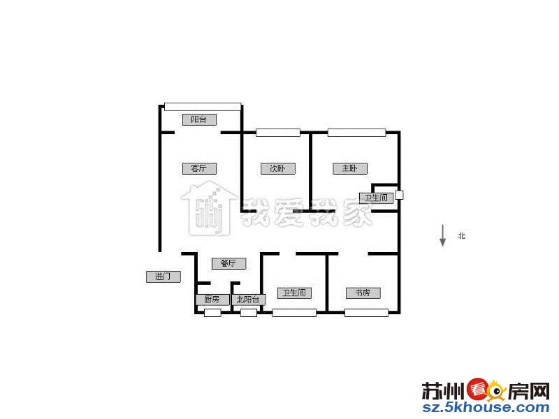 姑香新苑3房 房东自住装修 拎包入住 随时看房 附二院对面