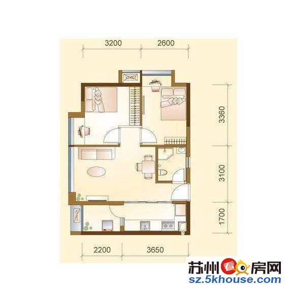 金色上城精装两房 近斜塘老街 联丰广场荷花公园