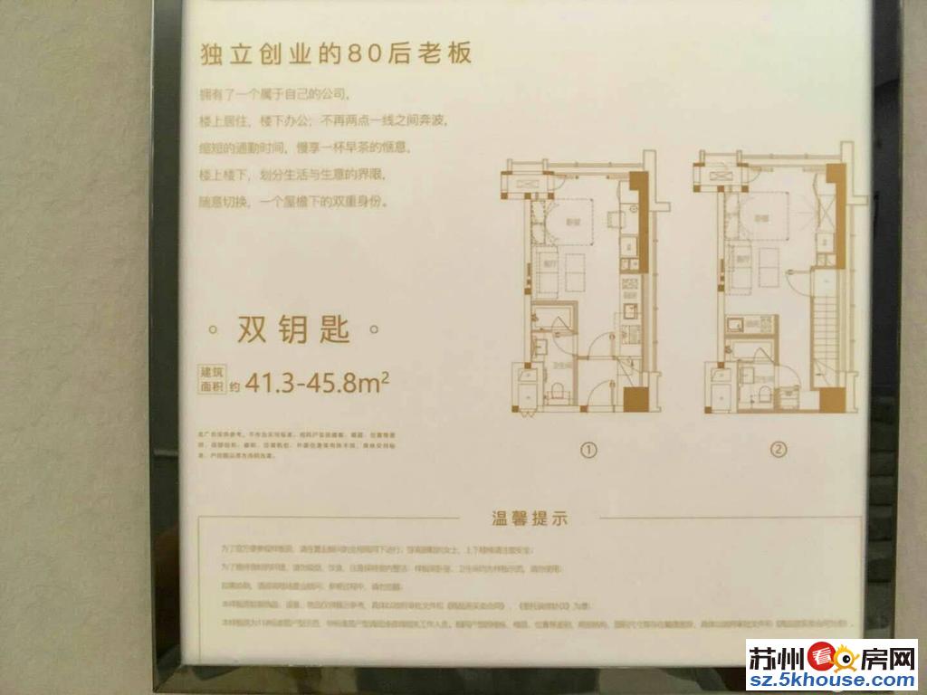 中锐星公馆 4.5米loft 双钥匙双租金 地铁口精装交付