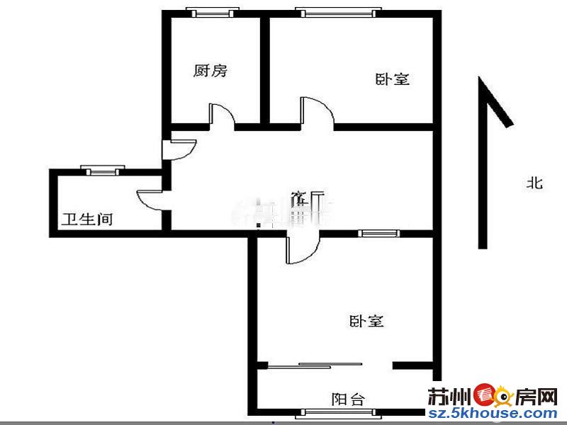 友联二村两室一厅房东急售