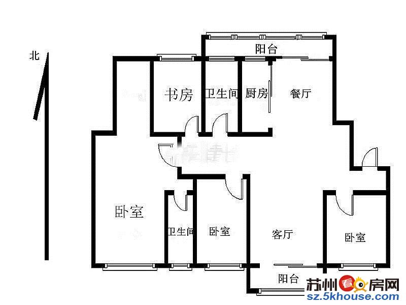 中新翠湖大平层豪华装修四开间朝南南北通透双阳台