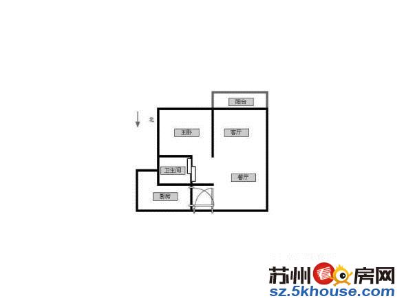 第五元素罕见一房中上楼层华润万家繁华地段