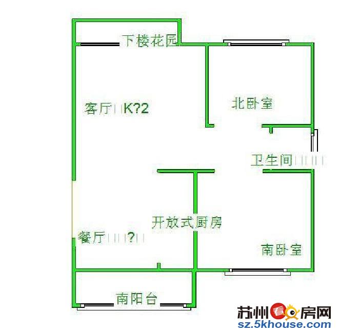 阳光水韵两房有装修家具家电全留拎包入住