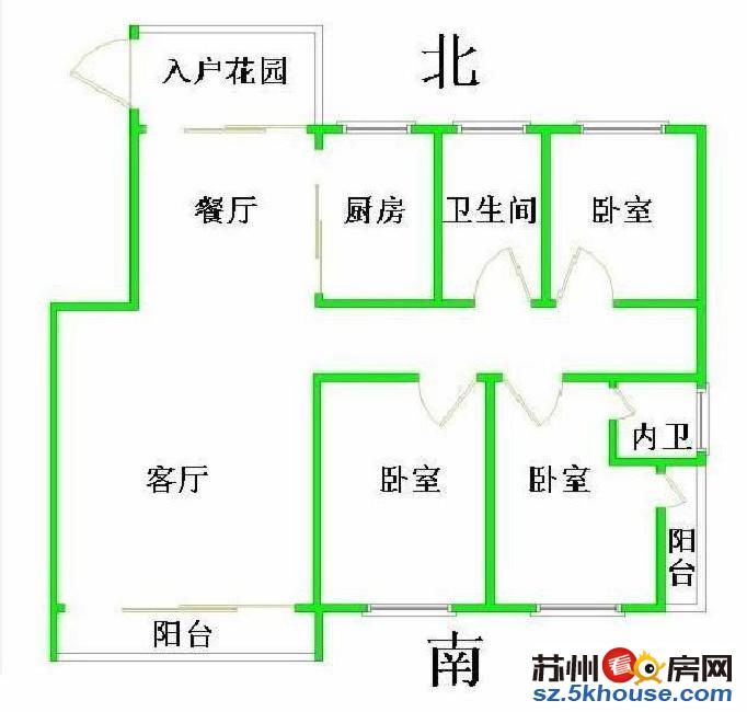 阳光水韵精装修两房南北通透中间楼层户型超正采光无敌