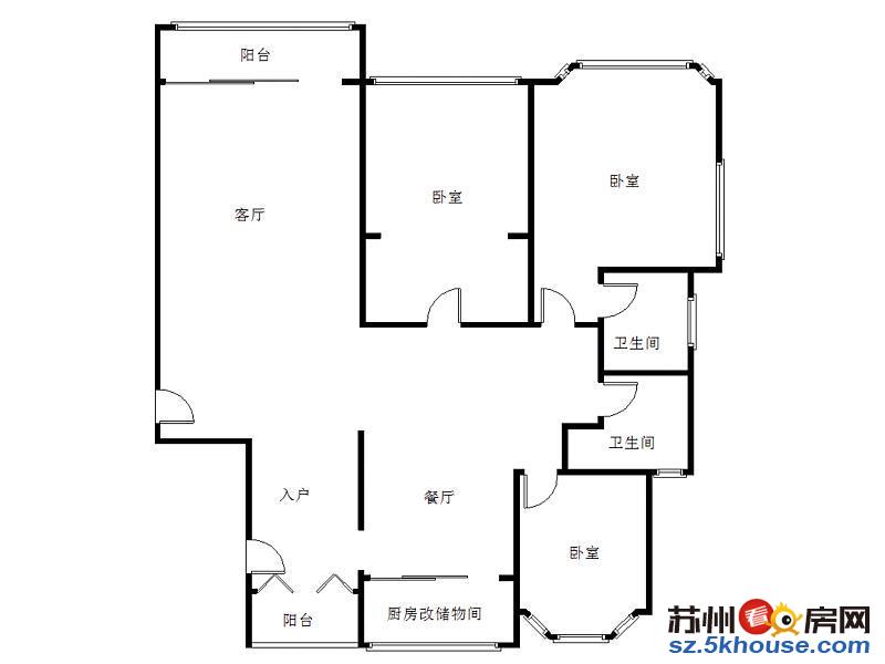 伊顿花园自住精装四房层中上楼层采光视野好看房随时