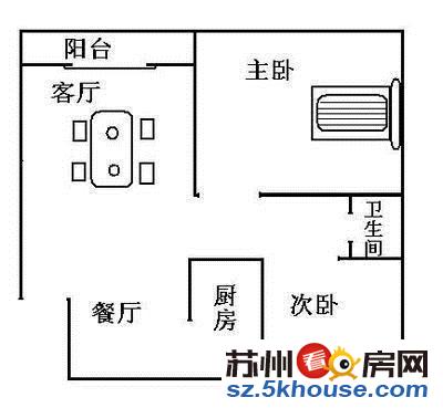 城市新贵精装修2房家具家电齐全户型南北通透碧波房