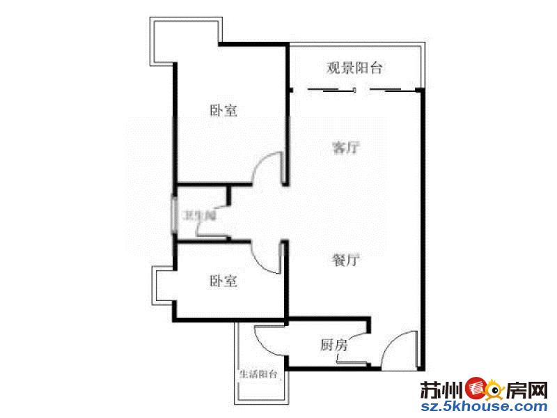 金色温馨两居室 斜塘老街边上 联丰广场对面 生活方便 有钥匙