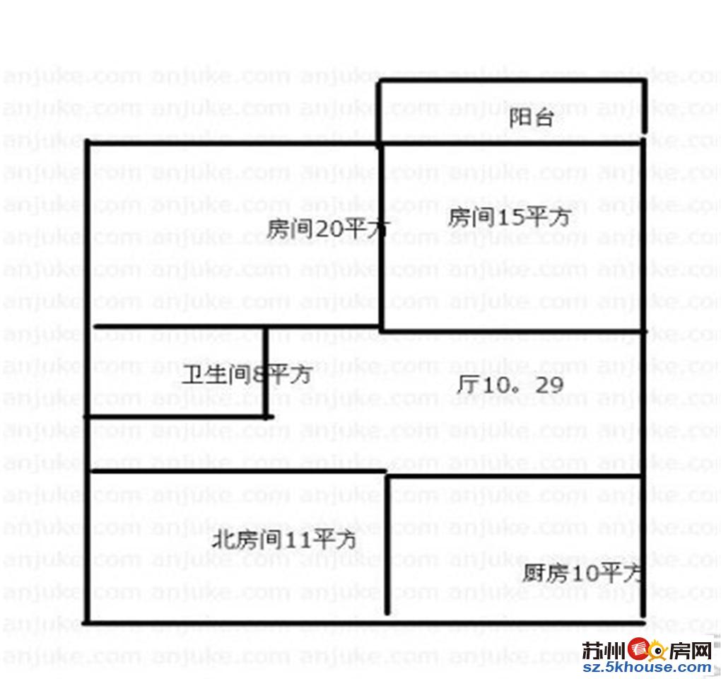 胥虹苑桐馨苑钻石楼层三房送独库仅售179万急