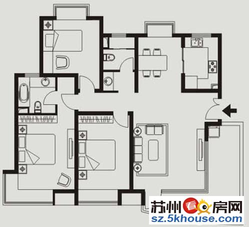 锦昌苑180平.真实照片4房2厅2卫.大四房双实验本部