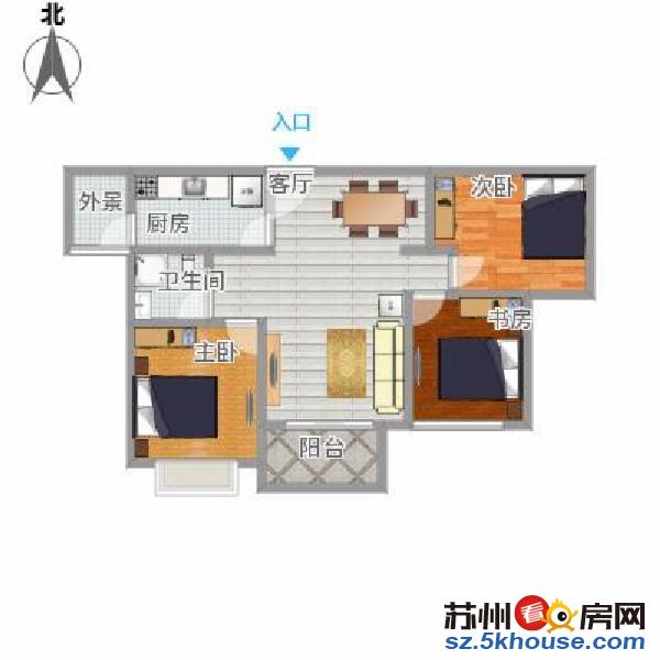 淞泽家园 七区三房两卫诚心出售有钥匙随时看房