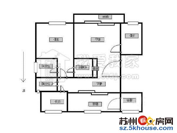 市中心高品质小区 科技房 精装大三房 业主因离开苏州 诚售