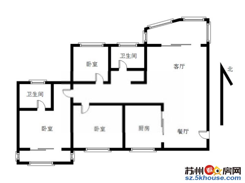 虎丘路 冠云花园 超大面积 采光极好 次出租 有汽