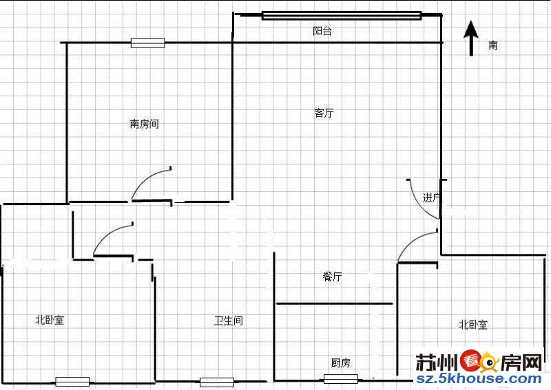 新苏苑 精装修 保养蛮好 全明户型 南北通透 小区环境好