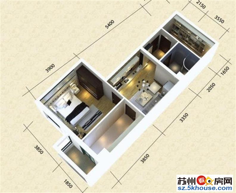 世茂广场3号楼名流公馆朝南房精装自住全款71万可以拿下