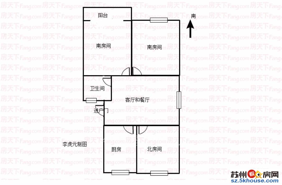 双虹路 彩虹苑对面 香泾花园 3房带独立 有钥匙