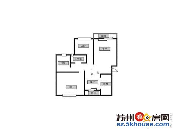 华夏五金城70平米朝南33万纯毛坯诚心卖