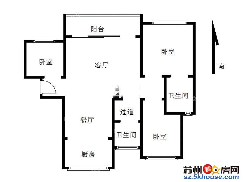 天地源七里香都南北通透大三房房东急售随时看房