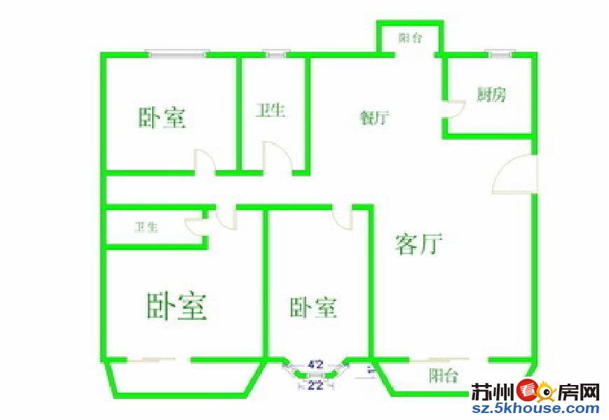 世茂运河城和茂苑豪装三房两卫自住装修大面积干净清爽全新家电