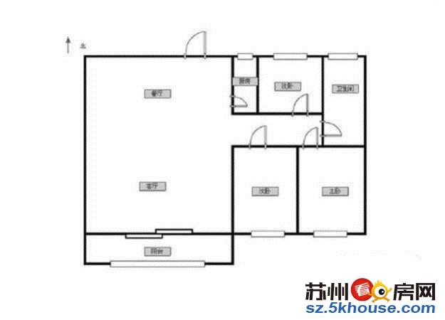 三室两厅一卫 整租 家电齐全 拎包入住