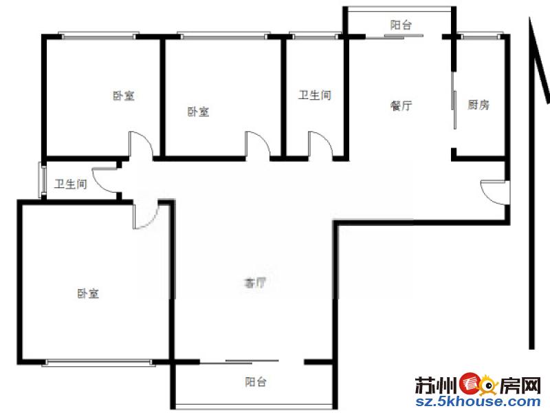 附二院金螳螂 景运家园 奥林花园 精装三房 干净整洁拎包入住