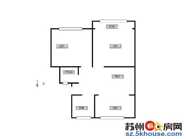 城西  吴中二村  三房精装修  满五年 独库